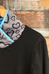 Robe noire motifs coeurs (s) seconde main Misslook
