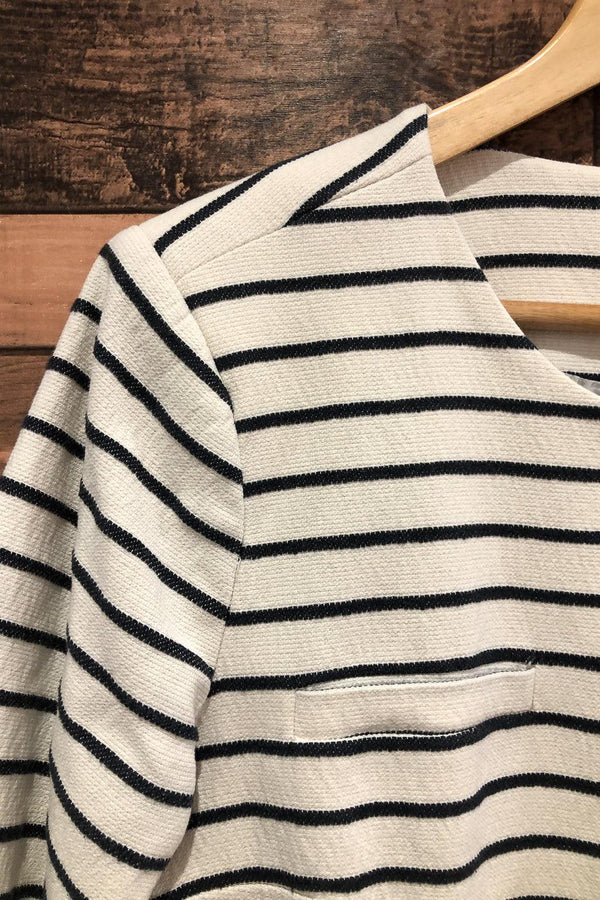 Robe rayée marine et blanc (m) seconde main Paraphrase