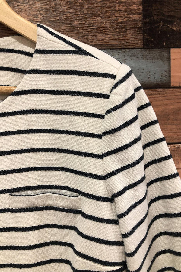 Robe rayée marine et blanc (m) seconde main Paraphrase