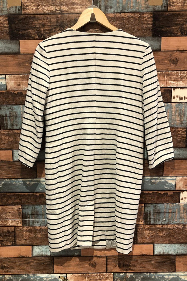 Robe rayée marine et blanc (m) seconde main Paraphrase