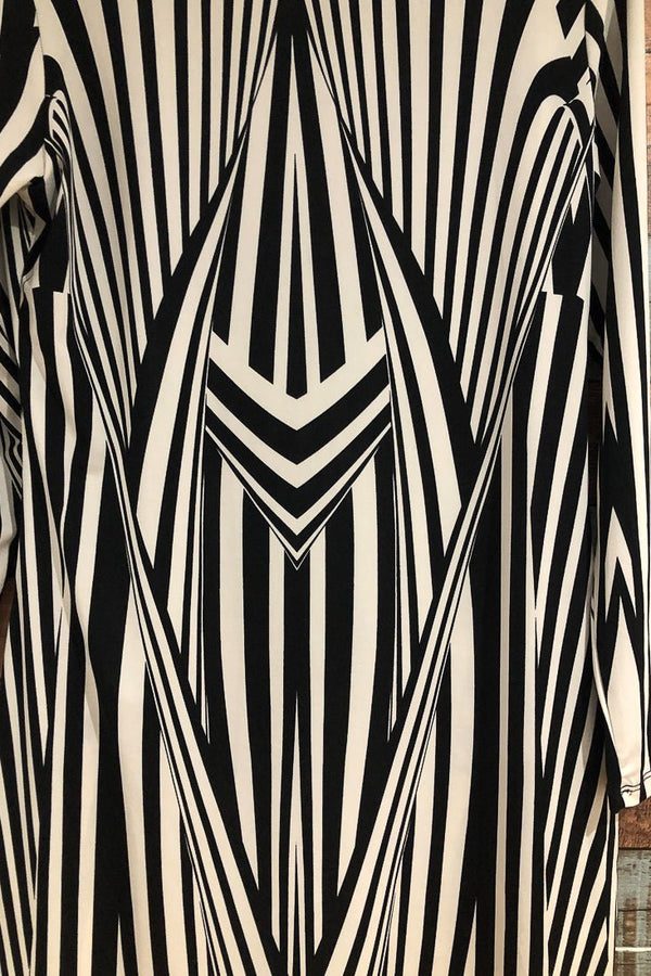 Robe rayée noire et blanche (m) seconde main River Island