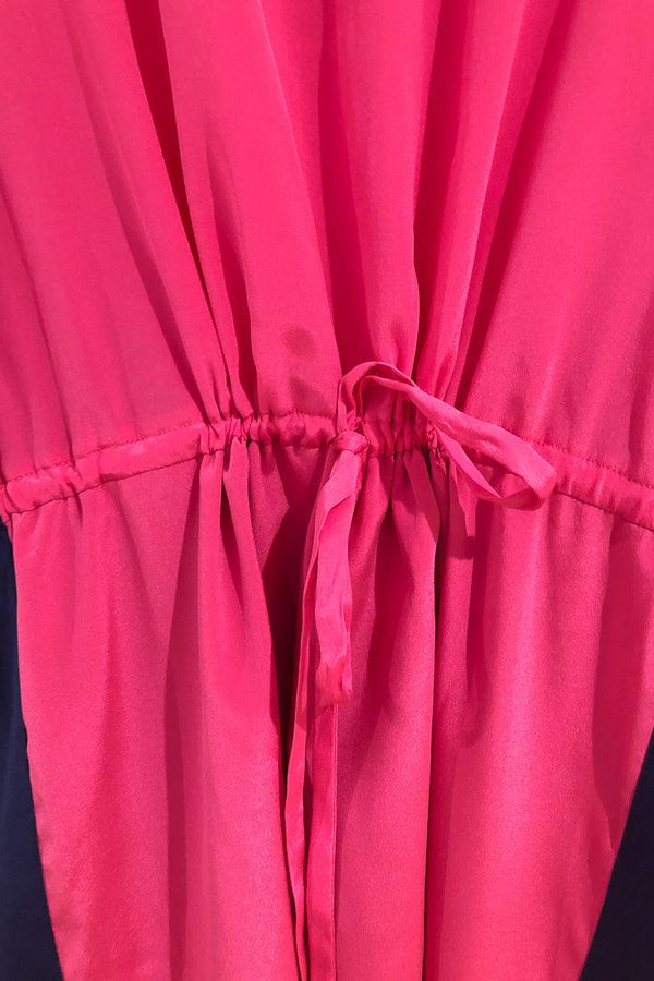 Robe rose avec bandes marine (m) seconde main DKNY