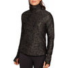 Grey turtleneck sports top with animal print (s)