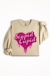 Chandail crewneck ''Stupid Cupid''-La Penderie du Paradis-La Penderie du Paradis 🕊