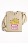 ''Fries Before Guys'' crewneck sweater