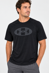 T-shirt de sport noir seconde main - Under Armour- La Penderie du Paradis