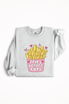 Chandail crewneck ''Fries Before Guys''-La Penderie du Paradis-La Penderie du Paradis 🕊