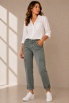 Pantalon cargo kaki* seconde main - Democracy- La Penderie du Paradis