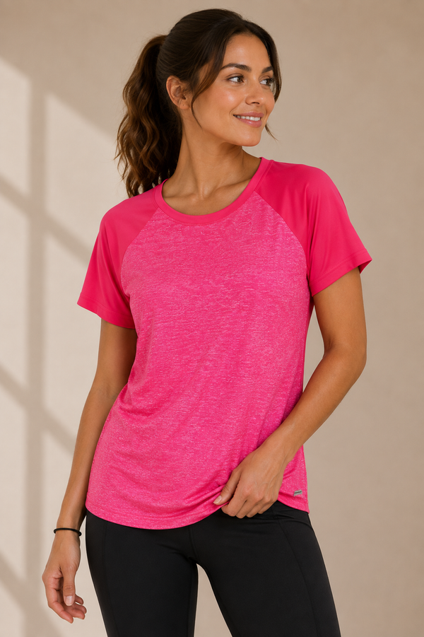 T-shirt sport rose seconde main - Athletic Works- La Penderie du Paradis
