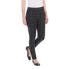 Gray plaid stretch pants (l)