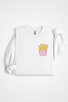 Chandail crewneck ''Fries Before Guys''-La Penderie du Paradis-La Penderie du Paradis 🕊