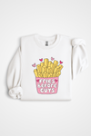 ''Fries Before Guys'' crewneck sweater