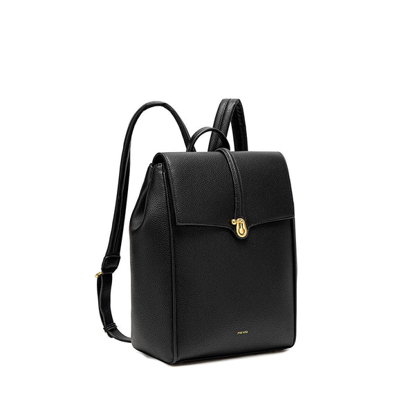 Sac à dos végétalien recyclé Lock noir-Pixie Mood-La Penderie du Paradis 🕊