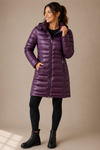 Manteau en duvet puffer bourgogne* seconde main - Andrew Marc- La Penderie du Paradis