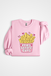 ''Fries Before Guys'' crewneck sweater