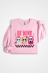 ''Be Mine'' crewneck sweater