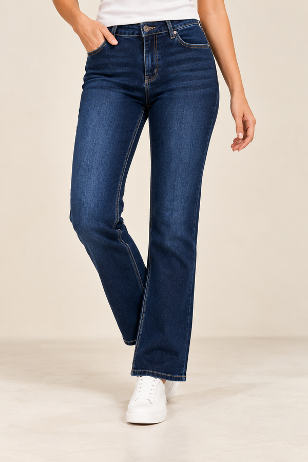 Jeans bleu foncé Boulevard seconde main - Buffalo David Bitton- La Penderie du Paradis