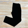 Black straight leg pants with zip(s)