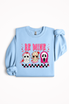 ''Be Mine'' crewneck sweater