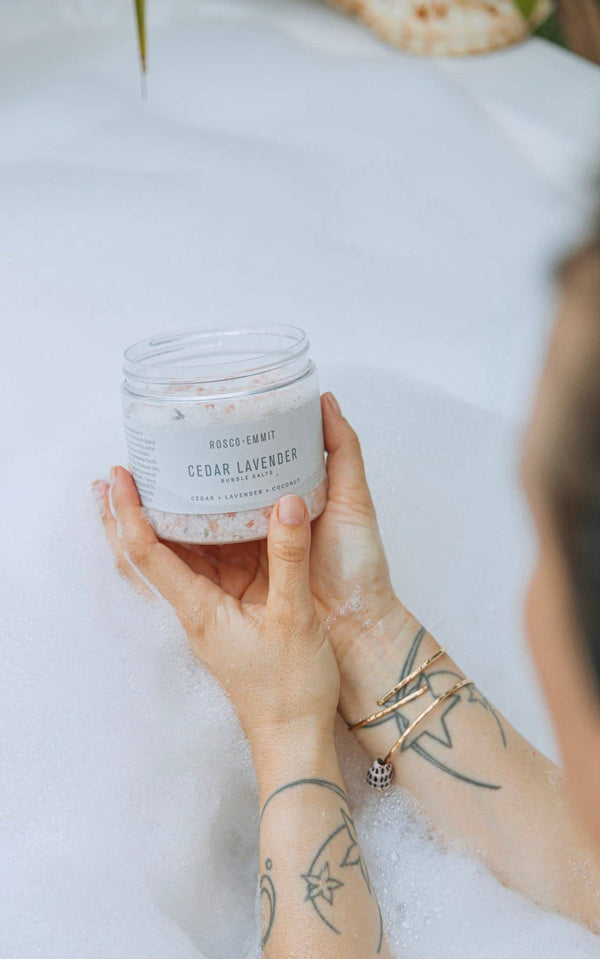 Sels de bain moussants Cèdre et lavande (455g)*-Rosco x Emmit-La Penderie du Paradis 🕊