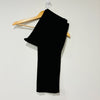 Black straight leg pants with zip(s)