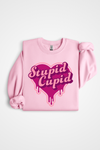 ''Stupid Cupid'' crewneck sweater