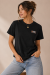 T-shirt classique noir avec logo seconde main - Vans- La Penderie du Paradis