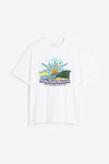 T-shirt blanc ''Sunshine'' (xs) - Homme-H&M-La Penderie du Paradis 🕊