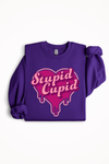 ''Stupid Cupid'' crewneck sweater