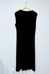 Black cocktail dress with front twist (xl)