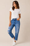 Jeans boyfriend troué (l) seconde main - Levi's- La Penderie du Paradis