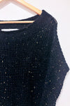 Chandail noir et or en tricot transparent (s)-Simons-La Penderie du Paradis 🕊