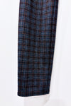 Grey plaid pants with elastic waistband (s)