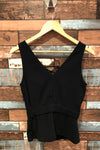 Camisole noire lacée devant (xs) seconde main Bebe 