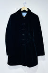 Manteau noir en velours (l) seconde main Nine West 