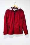 Manteau imperméable rouge chamoiré (m) seconde main Point Zero 