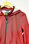 Manteau imperméable rouge chamoiré (m) seconde main Point Zero 