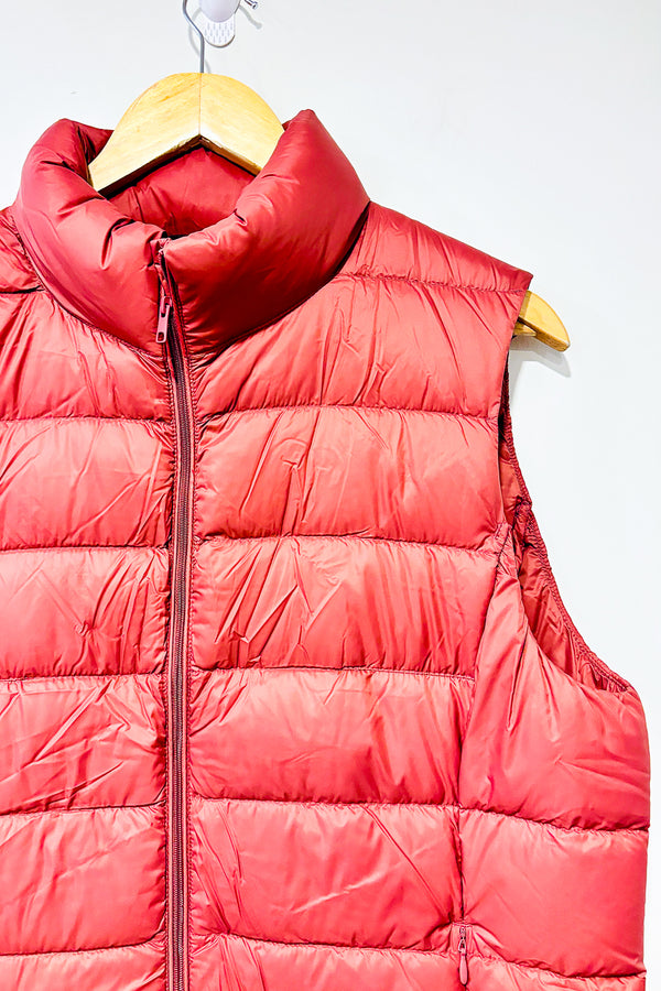 Manteau puffer vieux rose sans manche (m) seconde main Simons 