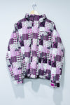 Manteau d'hiver mauve motif carreaux (xl) seconde main Liquid 