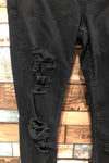 Jeans CALI noir troué (xs) seconde main Urban Planet 