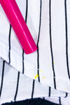 White and black striped shirt