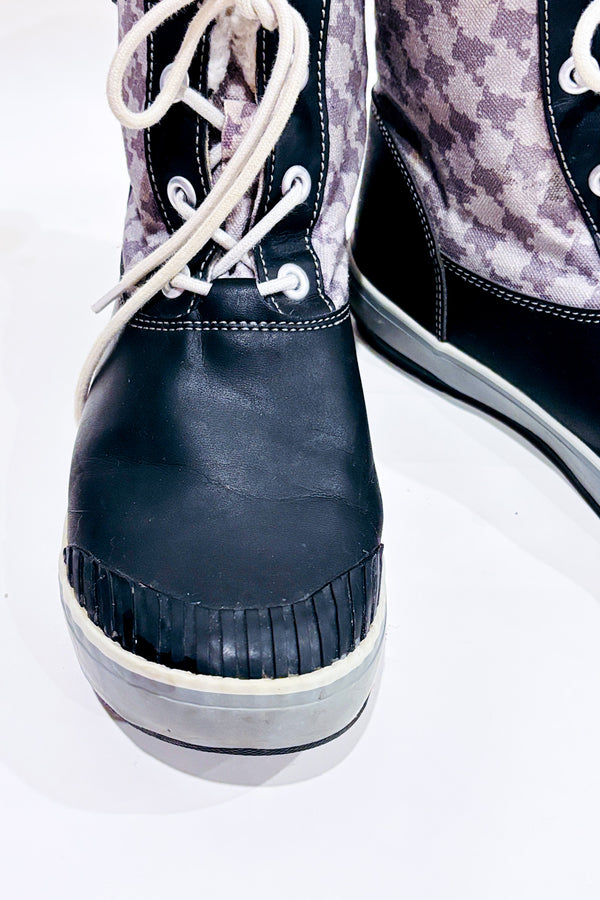 Bottes imperméables noires et grises intérieur en mouton (5) seconde main - Keen- La Penderie du Paradis