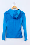 Chandail de sport turquoise à capuchon seconde main - Under Armour- La Penderie du Paradis