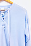 Chandail de pyjama bleu pâle seconde main - Victoria Secret- La Penderie du Paradis
