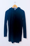 Robe noire en velours avec capuchon seconde main - Garage- La Penderie du Paradis