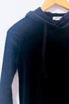 Robe noire en velours avec capuchon seconde main - Garage- La Penderie du Paradis