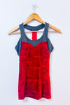 Camisole de sport rouge et grise avec top intégré seconde main - Mondetta- La Penderie du Paradis