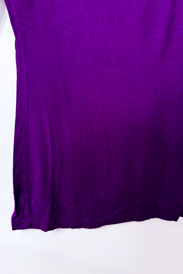 Chandail col roulé mauve à manches longues seconde main - Pentagone- La Penderie du Paradis