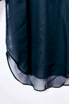 Blouse noire transparente à dos en dentelle seconde main - American Dream- La Penderie du Paradis