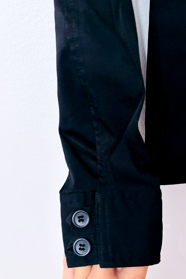 Veston léger noir boutonné seconde main - Collection Rio- La Penderie du Paradis